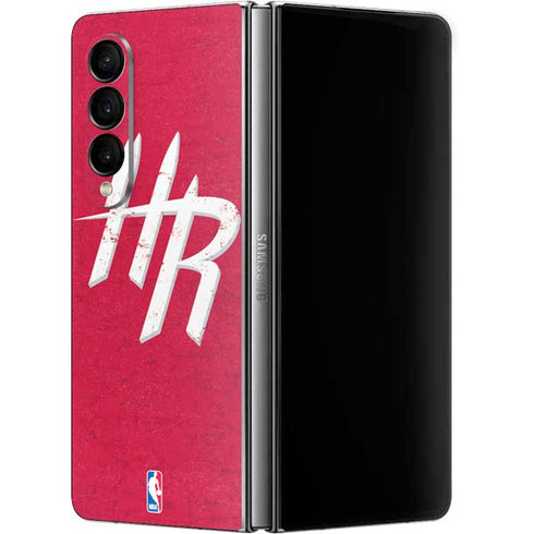 NBA Houston Rockets Distressed Galaxy Z Fold4 5G Skin
